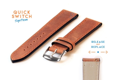 Watchstrap 20mm brown