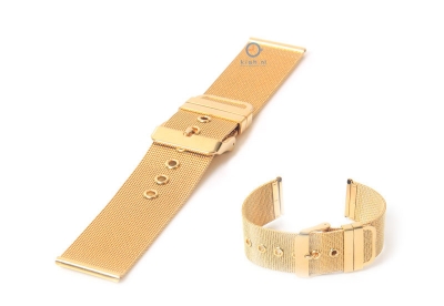 Watchstrap 20mm polished gold
