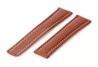 Breitling watchstrap 20mm leather cognac