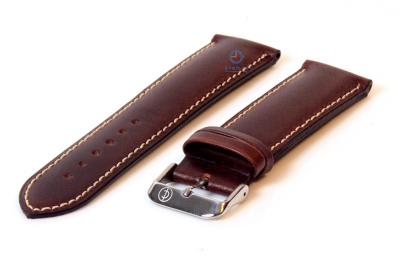 Watchstrap 24mm brown leather