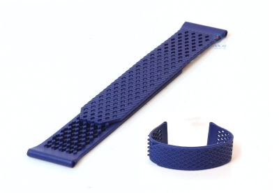 Watchstrap 23mm silicone blue
