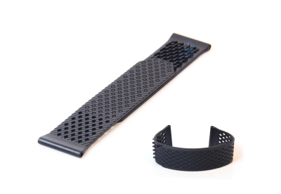Watchstrap 23mm silicone black