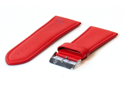 Watchstrap 34mm red leather