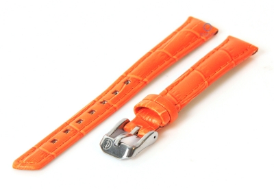Watchstrap 12mm orange leather