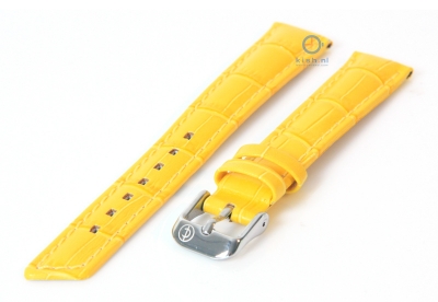 Watchstrap 16mm yellow leather