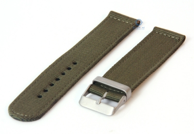 Watchstrap 22mm nylon green