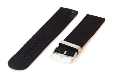 Watchstrap 22mm nylon black