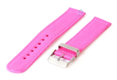 Watchstrap 18mm nylon pink