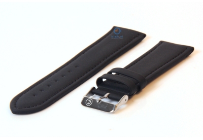 Watchstrap 26mm black leather