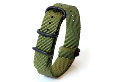 Watchstrap nylon 18mm green
