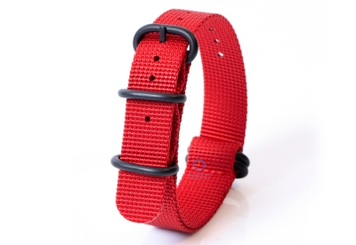 Watchstrap nylon 20mm red