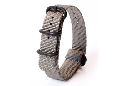 Watchstrap nylon 18mm grey