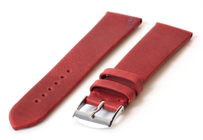 Watchstrap 18mm wine red leather