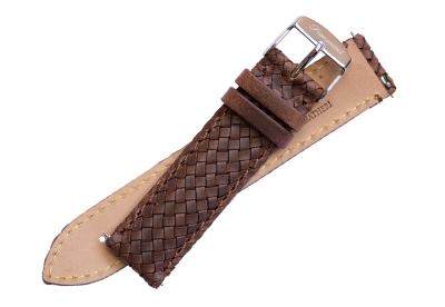 Fromanteel watchstrap braided leather brown
