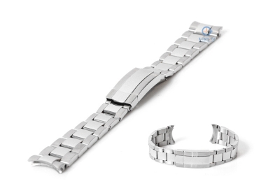 Rolex style watchstrap 20mm silver