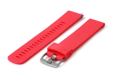 Watchstrap 20mm silicone red