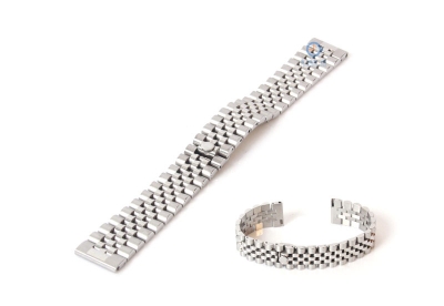 Watchstrap 20mm stainless steel silver