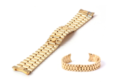 Watchband 17mm RLX gold - partly polished