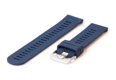 Watchstrap 20mm silicone dark blue