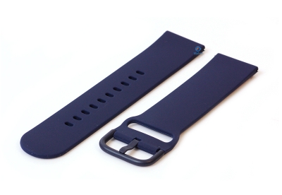 watchband 22mm silicone dark blue