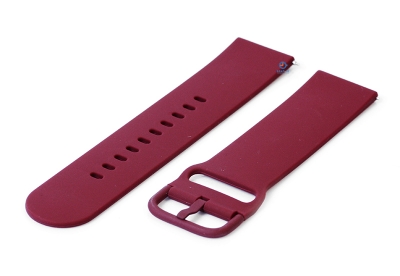 watchband 22mm silicone wine red