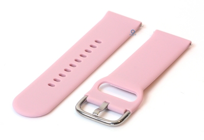 Watchstrap 20mm silicone pastel pink