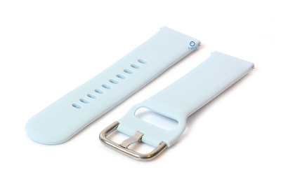Watchstrap 22mm silicone pastel blue