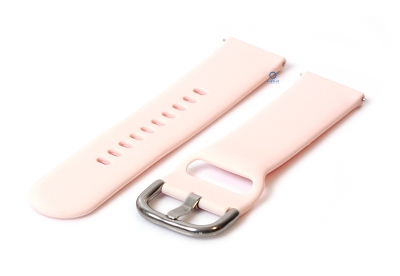 Watchstrap 22mm silicone pastel pink