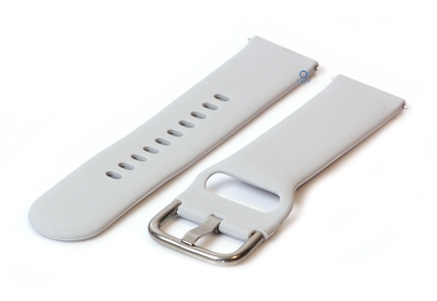 Watchstrap 22mm silicone light grey