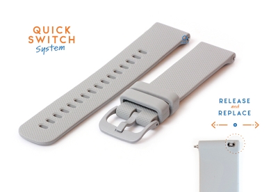 Watchstrap 18mm silicone grey