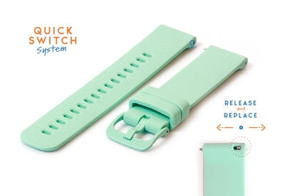 Watchstrap 18mm silicone green