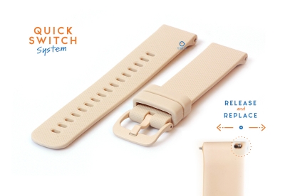 Watchstrap 18mm silicone nude