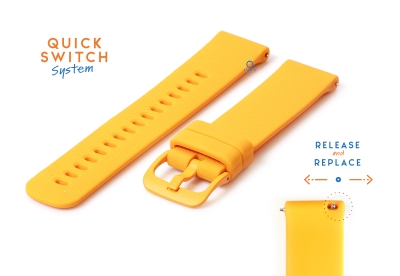 Watchstrap 20mm silicone orange