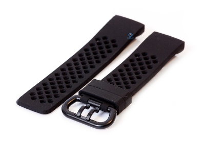 Fitbit Charge 3 perforated watchstrap black