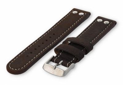 Flieger watch band 18mm chestnut-brown leather