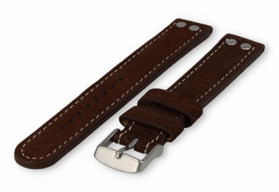 Flieger XL watch band 18mm chestnut-brown leather