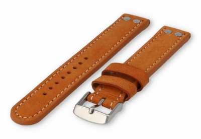 Flieger XL watch band 18mm cognacbrown leather