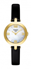 Tissot watch strap T0032093611700 black leather