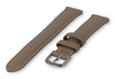 12mm watch strap smooth leather - taupe