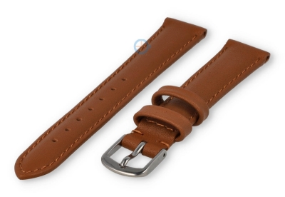 12mm watch strap smooth leather - brown