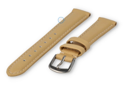 12mm watch strap smooth leather - vanilla