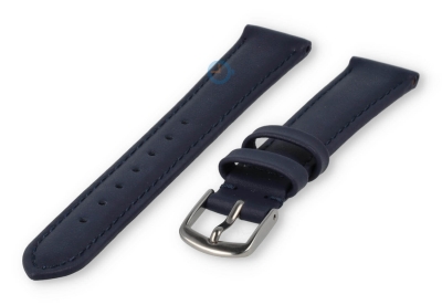 12mm watch strap smooth leather - dark blue
