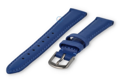 12mm watch strap smooth leather - royal blue