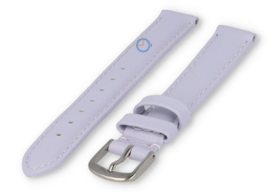 12mm watch strap smooth leather - light purple