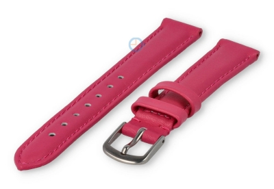 12mm watch strap smooth leather - pink