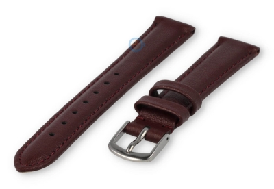 12mm watch strap smooth leather - bordeaux