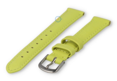 12mm watch strap smooth leather - lime