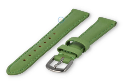 12mm watch strap smooth leather - apple green