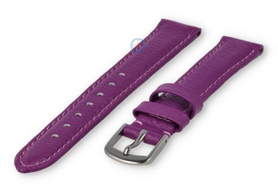 14mm watch strap smooth leather - purple