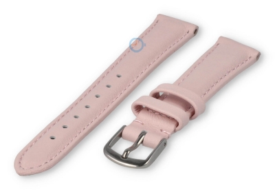 14mm watch strap smooth leather - pastel pink